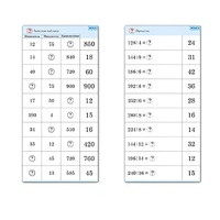 Комплект карточек (10) "Обучающий калейдоскоп. Умножение и деление в два шага" - «globural.ru» - Йошкар-Ола