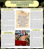 Стенд "Устав военной службы" - «globural.ru» - Йошкар-Ола