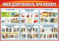 Стенд "Умей действовать при пожаре" - «globural.ru» - Йошкар-Ола
