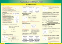 Таблица Векторы на плоскости (Планиметрия) 1000*1400 винил - «globural.ru» - Йошкар-Ола
