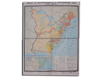 Учебная карта "Война за независимость и образование США (1775-1783) 1240*940 мм" (матовое, 2-стороннее лам.) - «globural.ru» - Йошкар-Ола