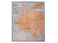 Учебная карта "Россия 1907-1914 гг." 1420*1100 мм (матовое, 2-стороннее лам.) - «globural.ru» - Йошкар-Ола