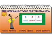 Перекидное табло для устного счета (ламинированное) - «globural.ru» - Йошкар-Ола