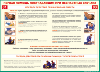 Таблица Порядок действий при внезапной смерти 1000*1400 винил - «globural.ru» - Йошкар-Ола
