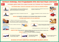 Таблица Порядок действий при коматозном состоянии пострадавшего 1000*1400 винил - «globural.ru» - Йошкар-Ола