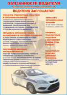 Плакат "Водителю запрещается " 1000*1400 винил - «globural.ru» - Йошкар-Ола