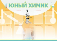 Стенд "Юный химик" (вариант 1) - «globural.ru» - Йошкар-Ола