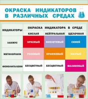 Стенд "Окраска индикаторов в различных средах" - «globural.ru» - Йошкар-Ола