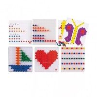 Мозаика Peg Board. Набор с прозрачными досками и картинками - «globural.ru» - Йошкар-Ола