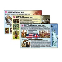 Комплект таблиц по истории раздаточных "Новая история. Часть1" (цвет., лам., формат А4, 6 штук) - «globural.ru» - Йошкар-Ола