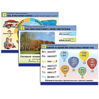 Комплект таблиц для начальной школы "Русский язык. Имя прилагательное" - «globural.ru» - Йошкар-Ола