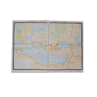 Учебная карта "Византийская империя и славяне в VI - ХI в.в. 1040*1420 мм" (матовое, 2-стороннее лам.) - «globural.ru» - Йошкар-Ола