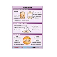 Таблица демонстрационная "Тела вращения" (винил 100х140) - «globural.ru» - Йошкар-Ола