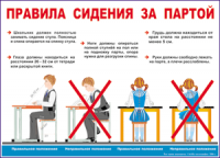 Таблица Правила сидения  за партой 1000*1400 винил - «globural.ru» - Йошкар-Ола