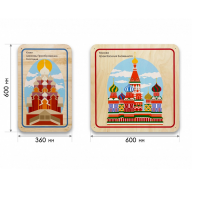 Набор стеновых панелей «Памятные места России - Кижи, Москва» - «globural.ru» - Йошкар-Ола