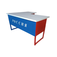 Стол преподавателя "Патриот" угловой с выкатной тумбой - «globural.ru» - Йошкар-Ола