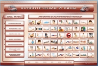 Трехсекционный базовый комплект "Травмы. Кровотечения. Ожоги" для учащихся общеобразовательных учреждений - «globural.ru» - Йошкар-Ола