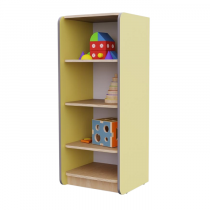 Открытый шкаф с полками из коллекции мебели «НЕГА» (цвет желтый) - «globural.ru» - Йошкар-Ола