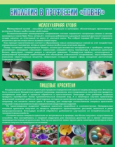 Стенд "Биология в профессии повар" - «globural.ru» - Йошкар-Ола