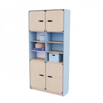 Рабочий стеллаж для воспитателя из коллекции «НЕГА» (цвет голубой) - «globural.ru» - Йошкар-Ола