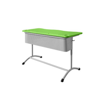 Стол ученический двухместный регулируемый по высоте с перфорированным экраном - «globural.ru» - Йошкар-Ола