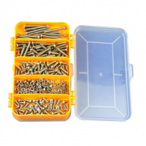 Набор крепежных элементов из нержавеющей стали (винты, гайки) в пластиковой коробке - «globural.ru» - Йошкар-Ола