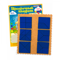 Прозрачный квадрат Ларчик (ковролин, синий)   - «globural.ru» - Йошкар-Ола