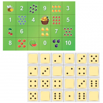 Тематическое поле-маршрутизатор «Фрукты и цифры» / «Точки» для мини-робота Bee-Bot - «globural.ru» - Йошкар-Ола