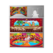 Стенд для сюжетно-ролевых игр 2-х сторонний (Цирк, театр) - «globural.ru» - Йошкар-Ола