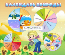 Стенд "Календарь природы" (вариант 1) - «globural.ru» - Йошкар-Ола
