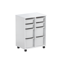 Тумба мобильная для пособий (белый) - «globural.ru» - Йошкар-Ола