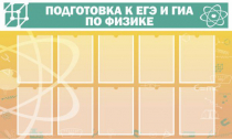 Стенд "Подготовка к ЕГЭ и ОГЭ по физике вариант 2 (10 карманов)" - «globural.ru» - Йошкар-Ола