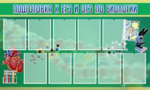 Стенд "Подготовка к ЕГЭ и ОГЭ по биологии" (вариант 2) - «globural.ru» - Йошкар-Ола