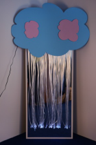 Зеркальное панно с фиброоптическими нитями «Разноцветный дождь» - «globural.ru» - Йошкар-Ола