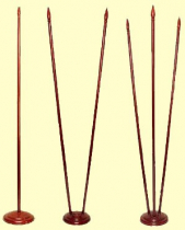 Подставка для флагов напольная с тремя отверстиями в сборе (дерево) - «globural.ru» - Йошкар-Ола