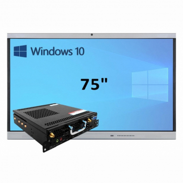 Интерактивная панель 75" (встроенный ПК, Win10, Intel i5) - «globural.ru» - Йошкар-Ола