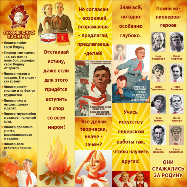 Тематический стенд "Пионеры" - «globural.ru» - Йошкар-Ола