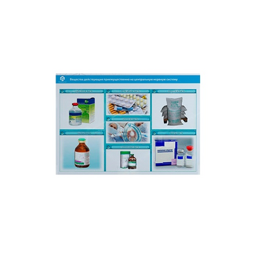 Стенд-планшет светодинамический «Изучение веществ, действующих преимущественно на центральную нервную систему» - «globural.ru» - Йошкар-Ола